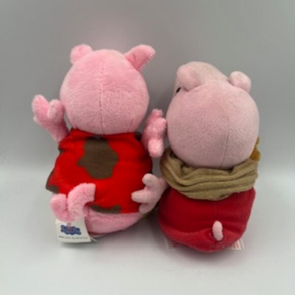 Peppa Pig Set Of 4 Plush Stuffed Animals Cartoon Character 4 different plushies - Picture 8 of 12